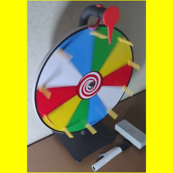 New - ASSEMBLED 12" Professional Heavy Duty Spinning Tabletop Prize Wheel - Picture 1 of 6